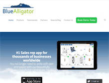 Tablet Screenshot of blue-alligator.com
